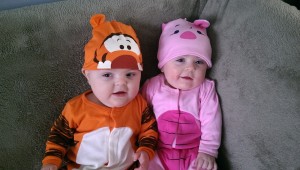 Max and Lia celebrate their first Halloween!