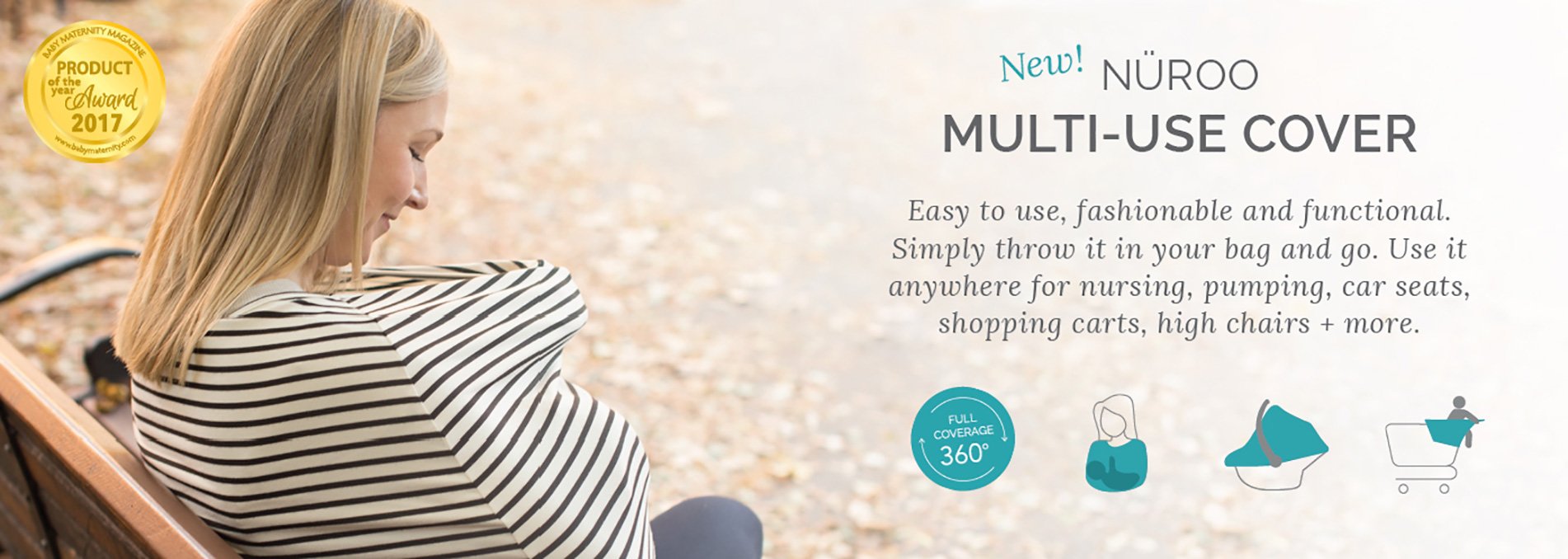 Multi Use Nursing Cover Fashionable Breathable And Multiple Ways Nuroo Multiuse Scarf